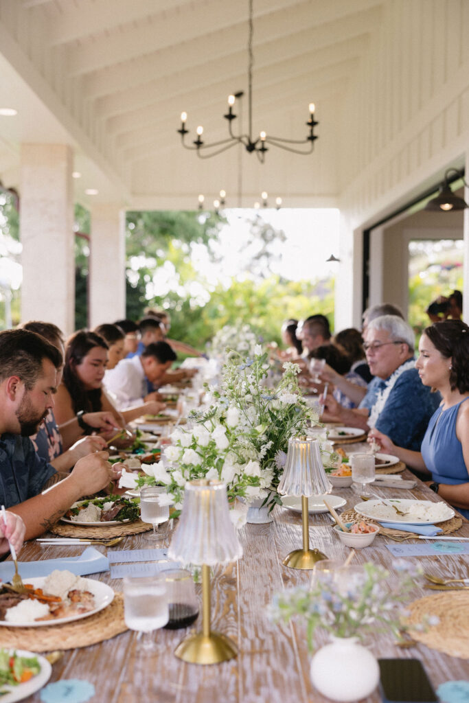 timeless and elegant wedding reception