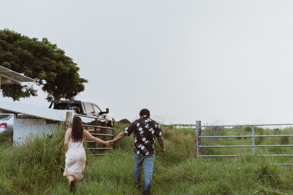 fun and playful engagement photos in hawaii