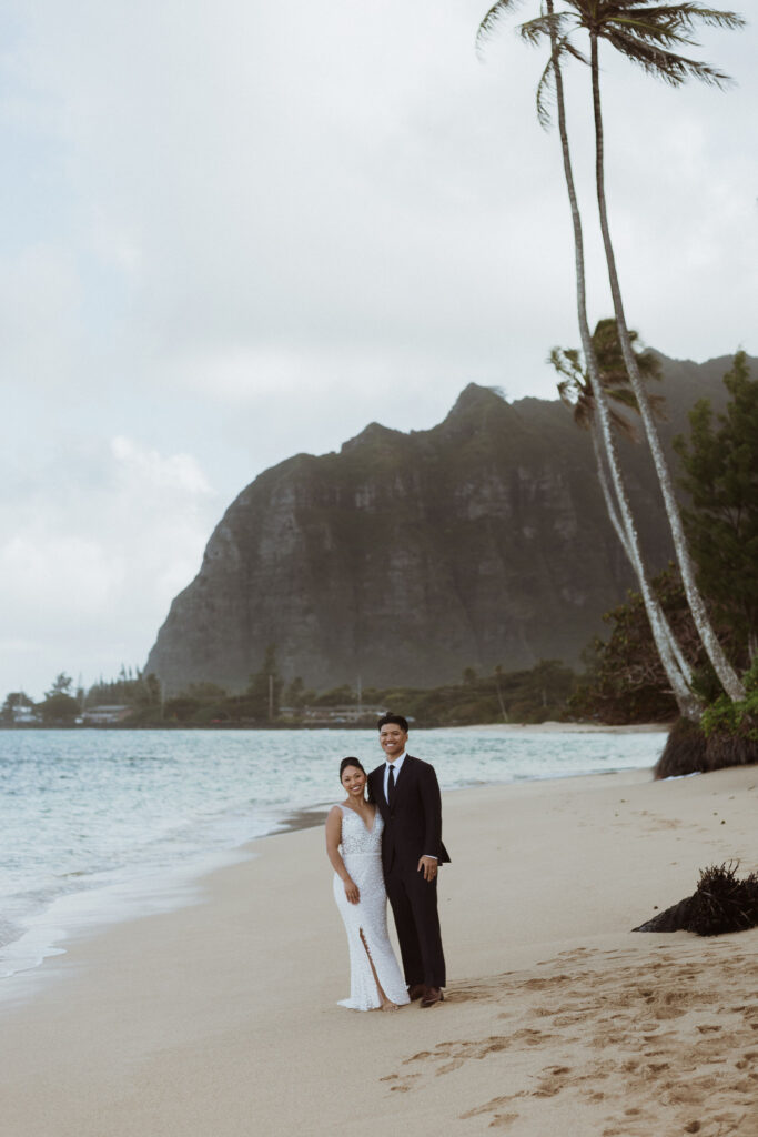 An Intimate Oahu Elopement at Kaimana Beach Hotel and Kaaawa Beach