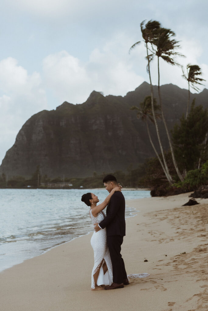 An Intimate Oahu Elopement at Kaimana Beach Hotel and Kaaawa Beach