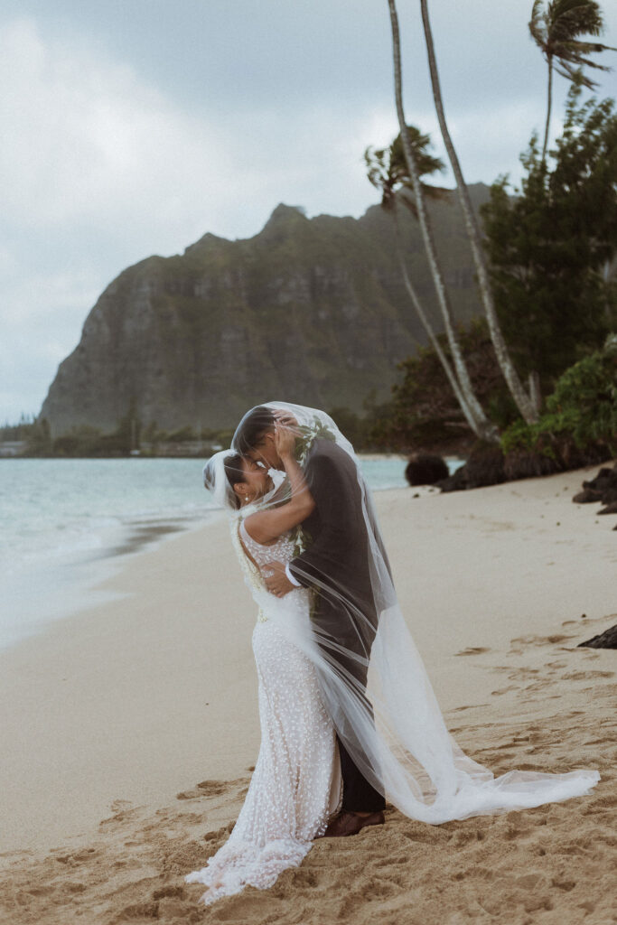 An Intimate Oahu Elopement at Kaimana Beach Hotel and Kaaawa Beach