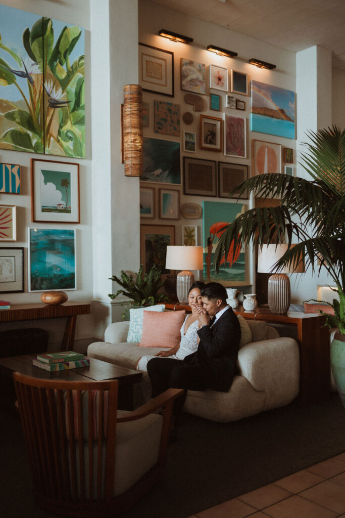 bride and groom at their dream bridal session