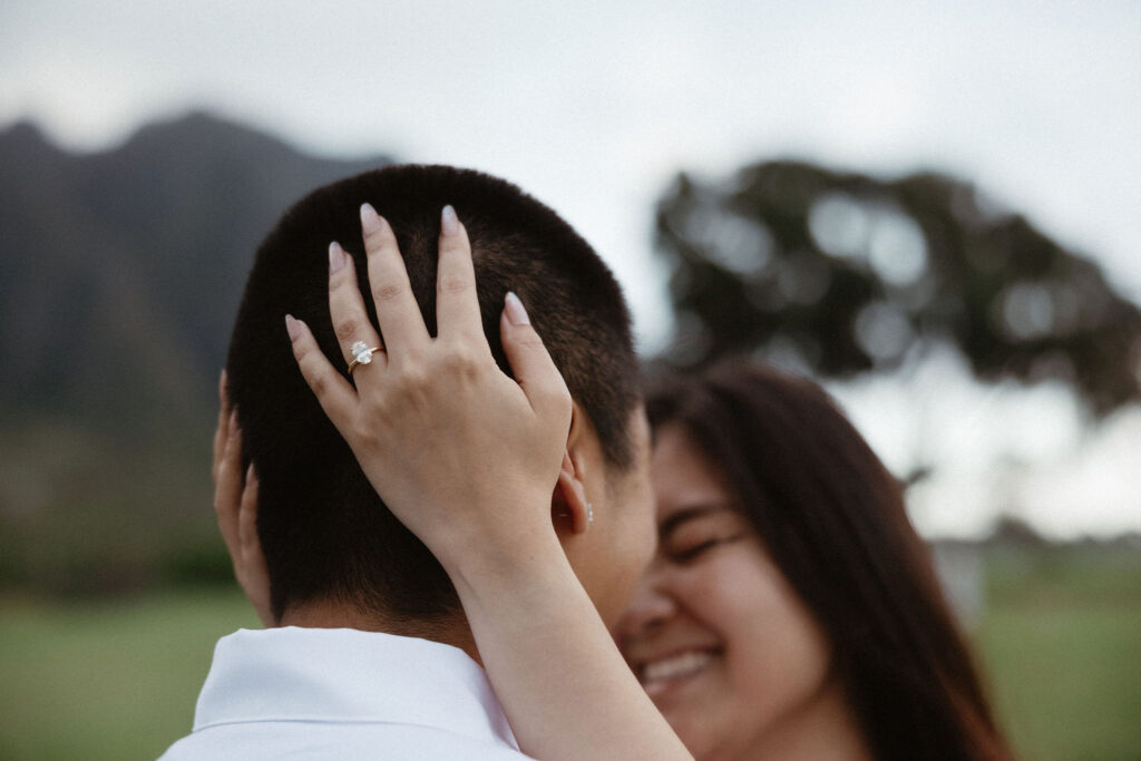 stunning closeup shot of the engagement ring