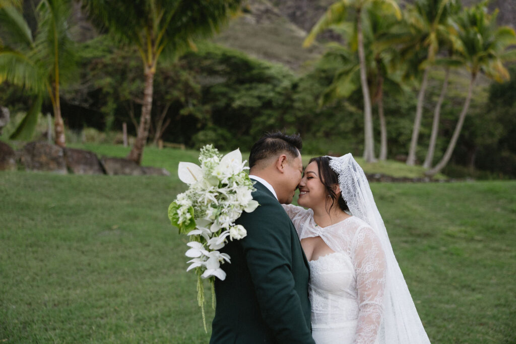 A Real Paliku Gardens Wedding at Kualoa Ranch | Monika & David’s Story