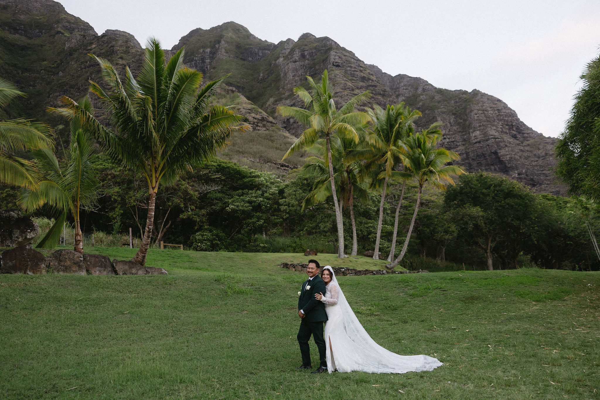 A Real Paliku Gardens Wedding at Kualoa Ranch | Monika & David’s Story