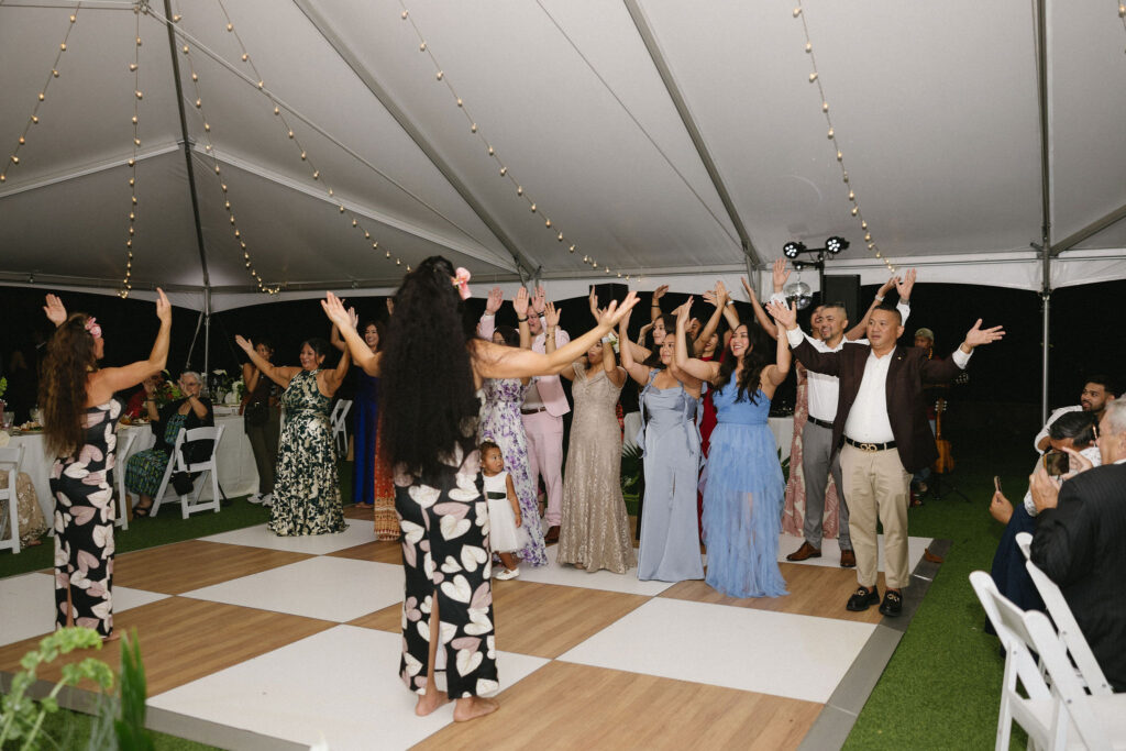 fun wedding reception party