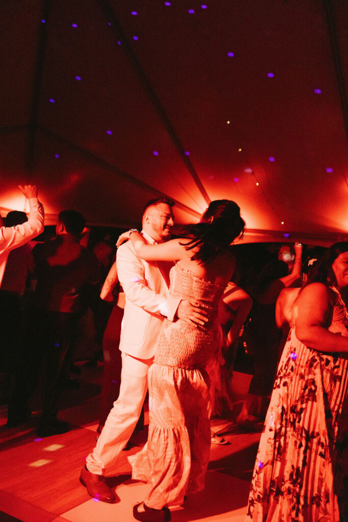 fun wedding reception party