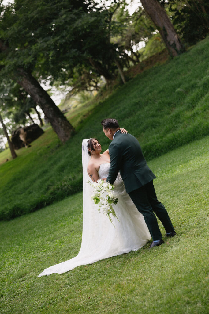A Real Paliku Gardens Wedding at Kualoa Ranch | Monika & David’s Story