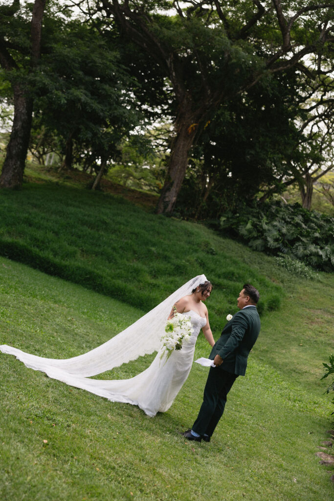 A Real Paliku Gardens Wedding at Kualoa Ranch | Monika & David’s Story