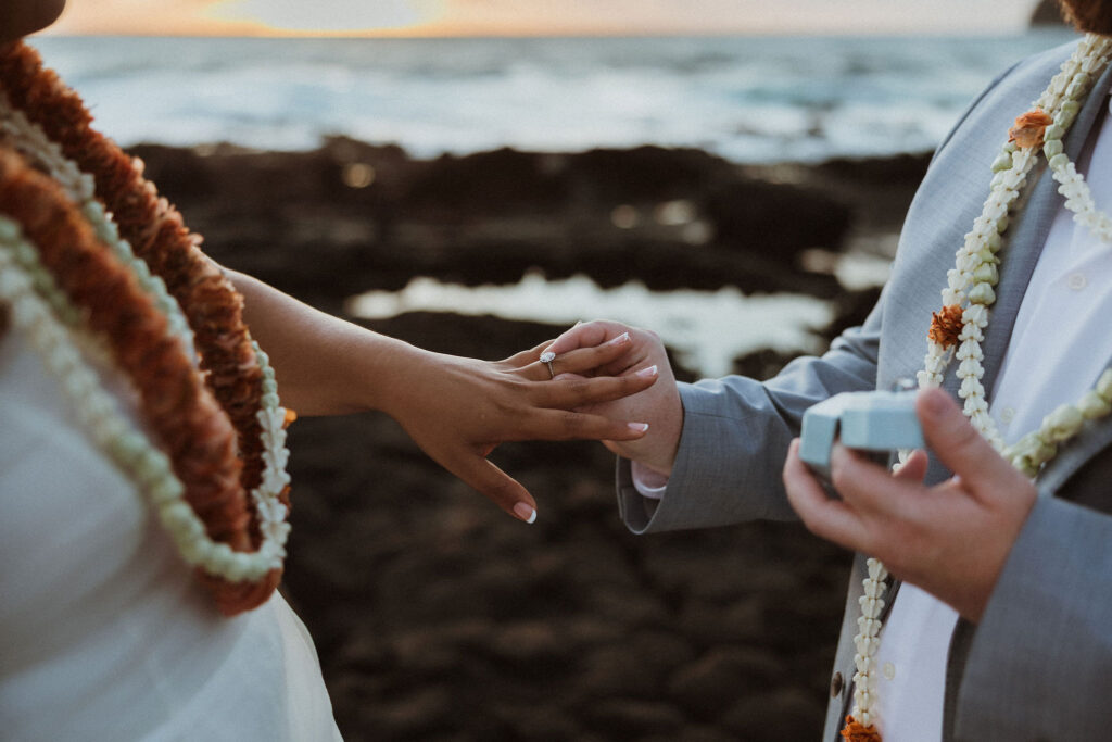 beautiful sunrise vow renewal photos