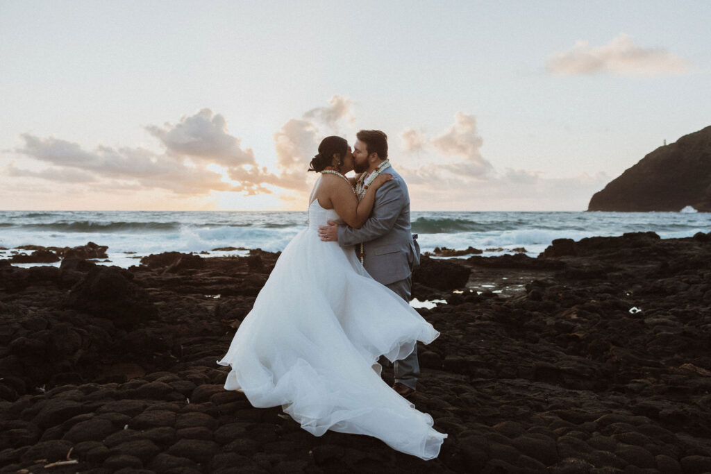 cute picture of the couple during their photoshoot