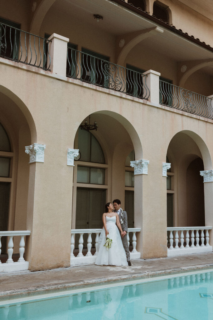 Intimate Honolulu Wedding at Café Julia with a Backyard Hawaii Ceremony