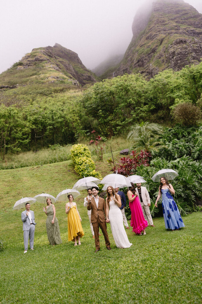 cute picture of the bride and groom with their friends