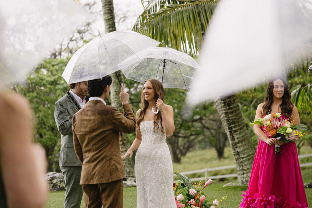 bride and groom emotional during their ceremony