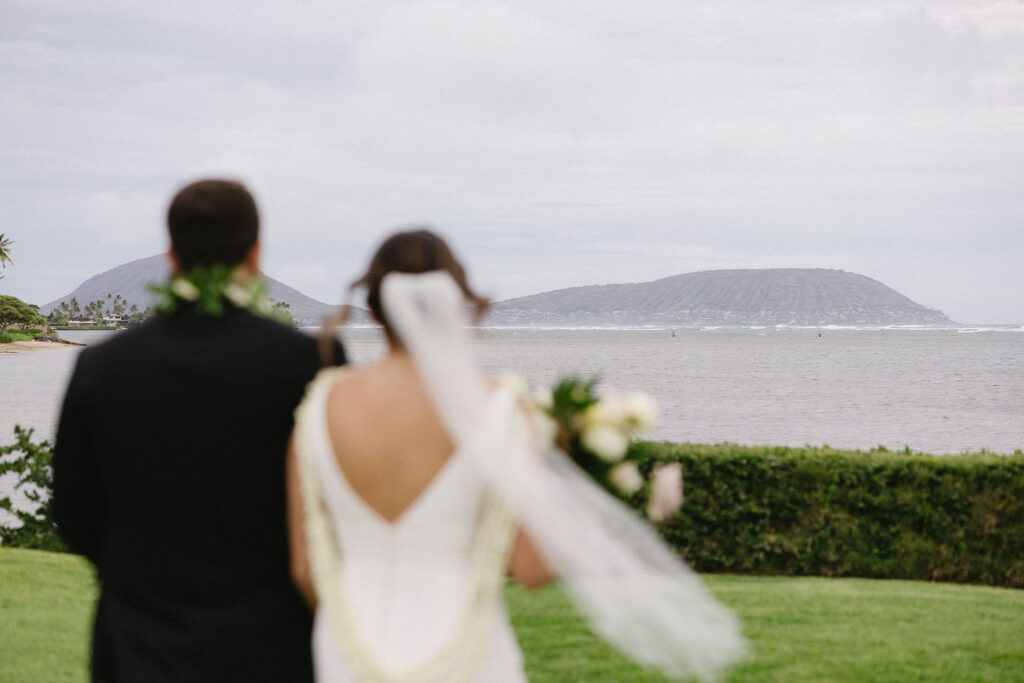 cute picture of the newlyweds hugging