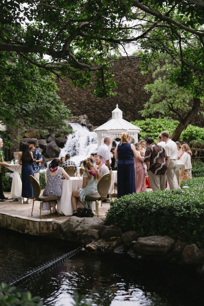 fun wedding reception party in oahu