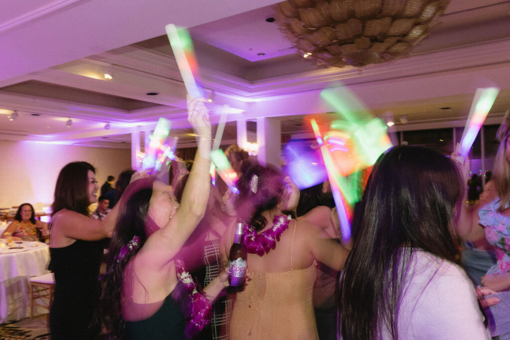 fun wedding reception party
