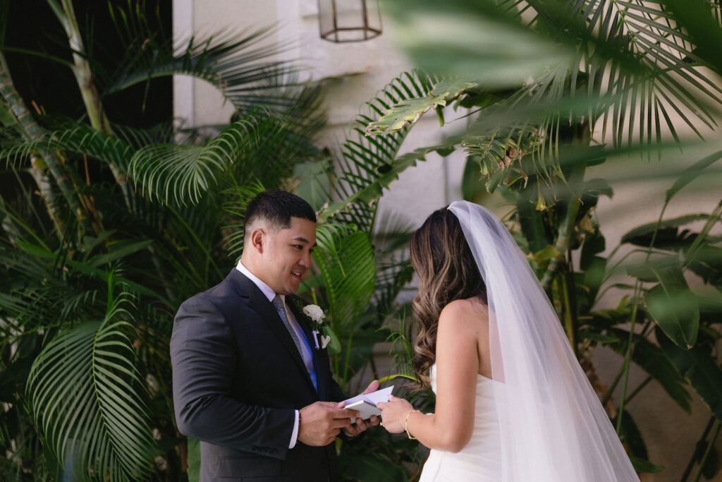 bride and groom at their dream wedding in hawaii