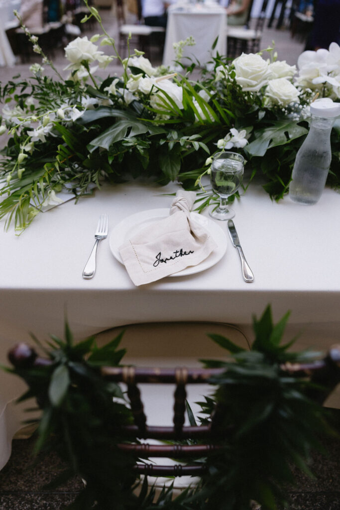 elegant wedding reception decor
