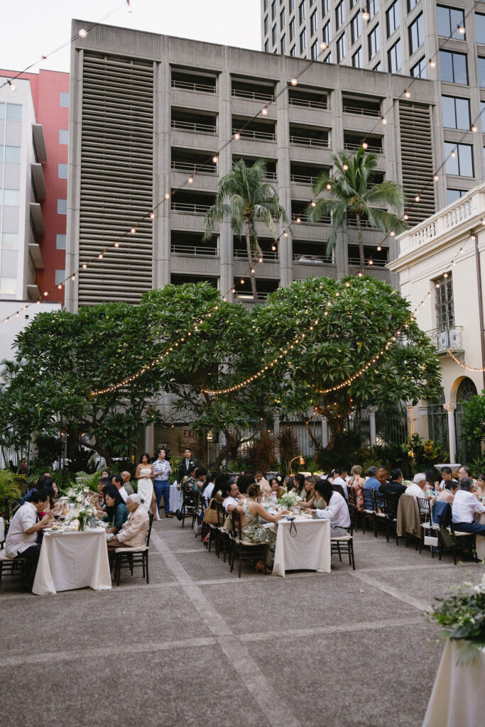 fun wedding reception party in hawaii