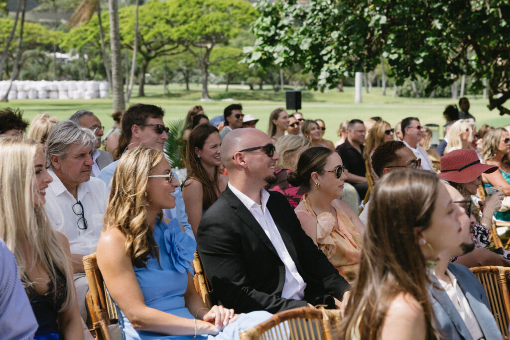 guests at the wedding ceremony