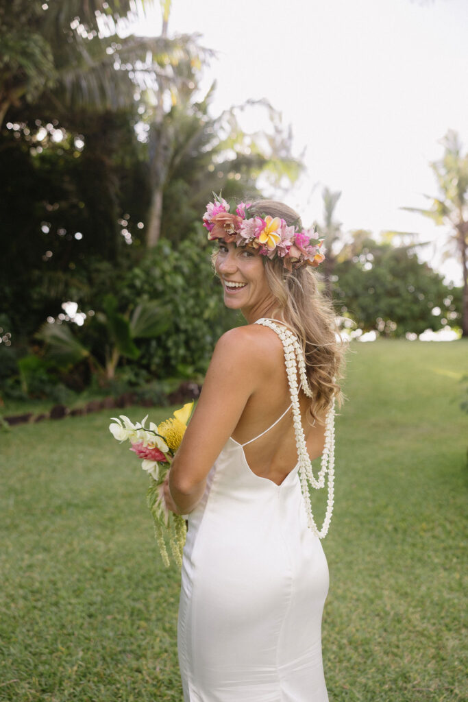 stunning picture of the bride at her dream wedding day