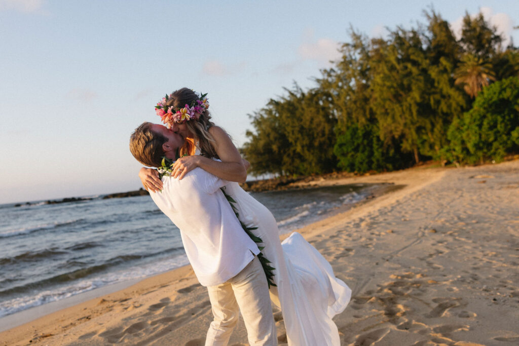 newlyweds dancing during their bridal session