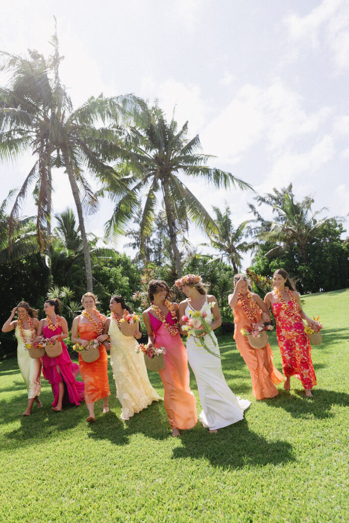 colorful bridesmaids dresses