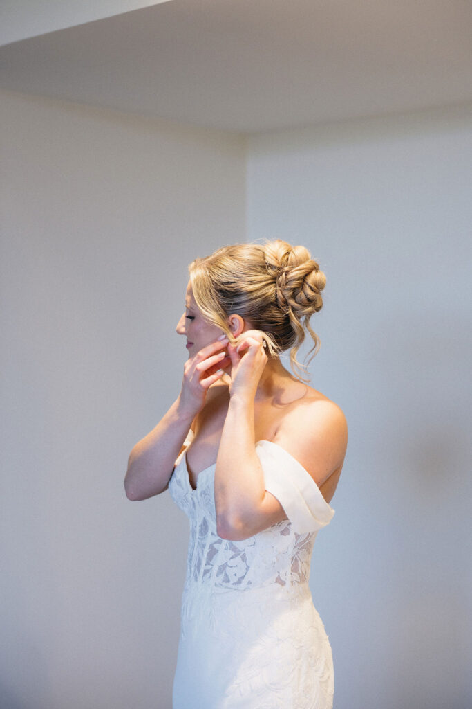 bride getting ready for her dream wedding day