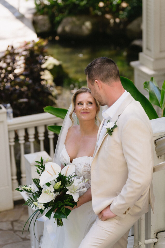couple at their timeless and elegant bridal portraits
