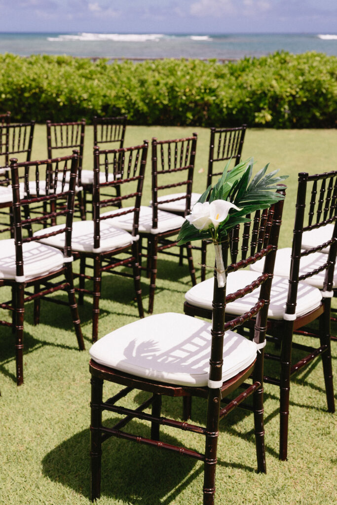 stunning florals at the wedding ceremony
